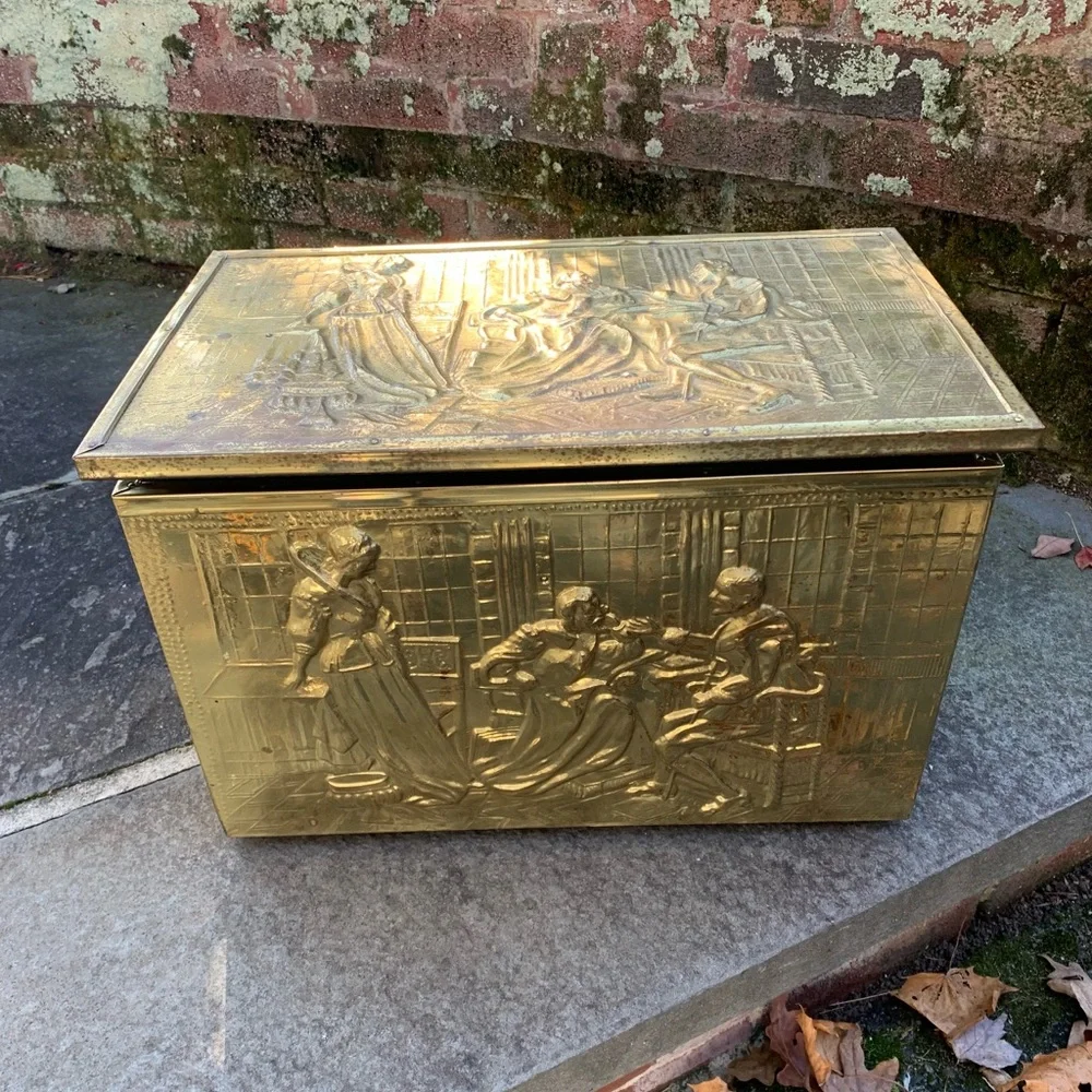 Brass embossed box